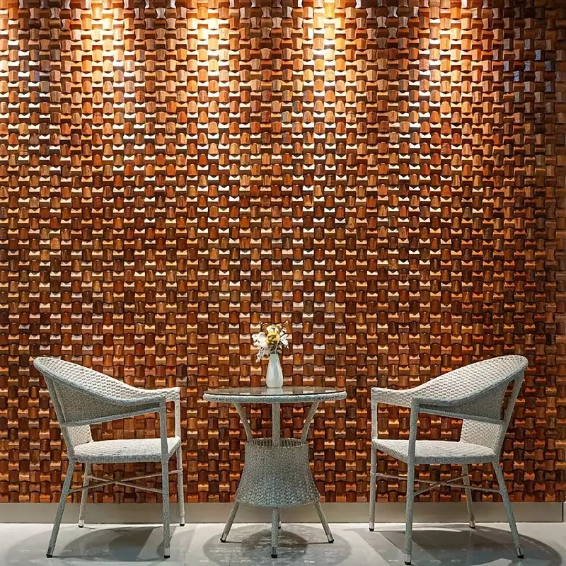Solid Wood 3D Mosaic Panel Premium β
(30 x 30 cm)