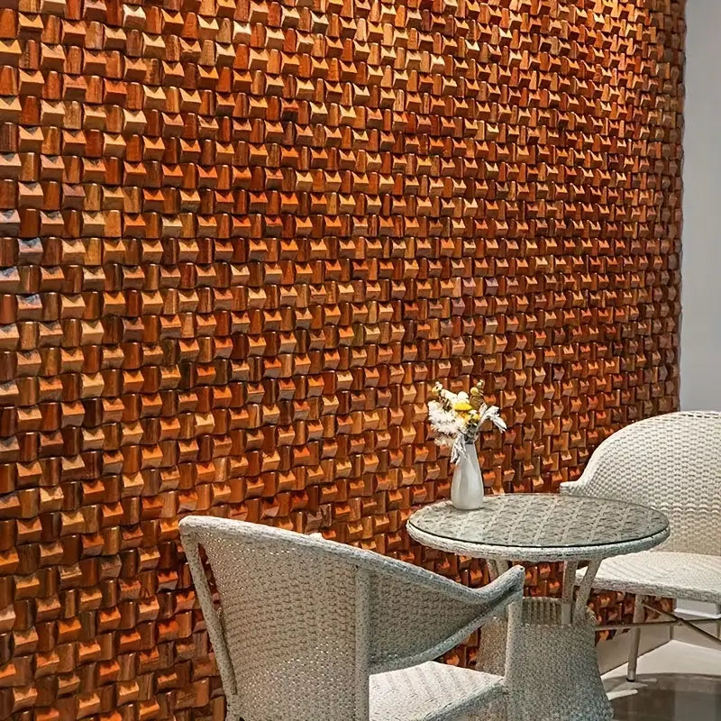 Solid Wood 3D Mosaic Panel Premium β
(30 x 30 cm)