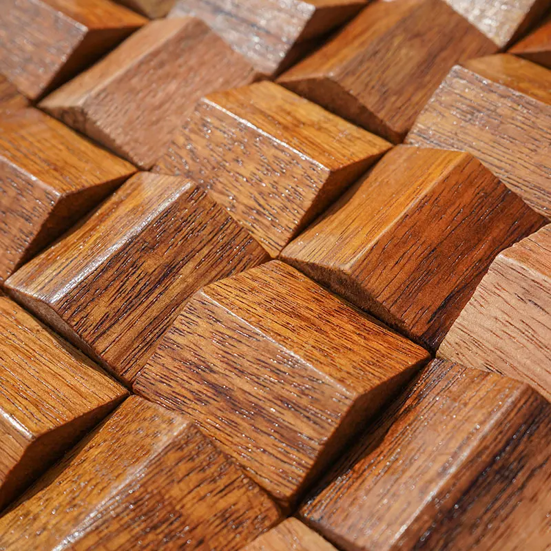 Solid Wood 3D Mosaic Panel Premium β
(30 x 30 cm)
