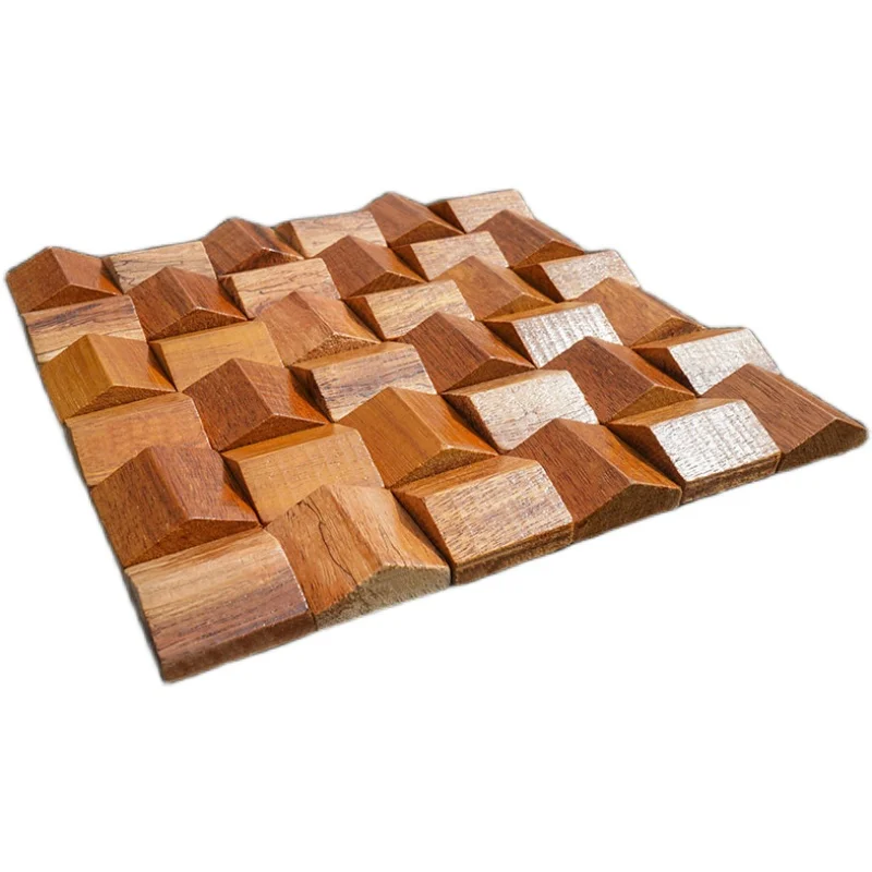 Solid Wood 3D Mosaic Panel Premium β
(30 x 30 cm)