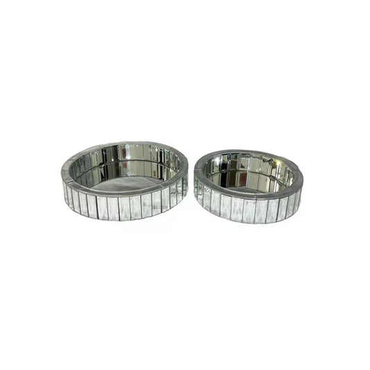 Mirror Luxe: Modern Rectangular Mirrored Trays